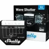 Relé inteligente Shelly Wave Shutter preto 10 A 110–230 V, alcance máx. 40 m, 25 dBmW