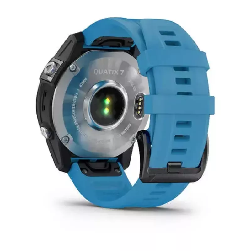 Smartwatch GARMIN quatix 7 azul – caixa em CFRP de 47 mm, ecrã tátil MIP de 1,3 polegadas, 10 ATM, Bluetooth/Wi‑Fi/NFC