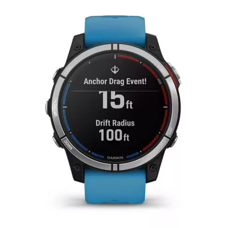 Smartwatch GARMIN quatix 7 azul – caixa em CFRP de 47 mm, ecrã tátil MIP de 1,3 polegadas, 10 ATM, Bluetooth/Wi‑Fi/NFC