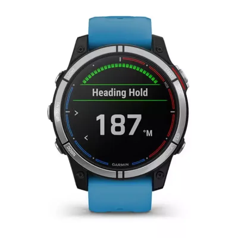 Smartwatch GARMIN quatix 7 azul – caixa em CFRP de 47 mm, ecrã tátil MIP de 1,3 polegadas, 10 ATM, Bluetooth/Wi‑Fi/NFC