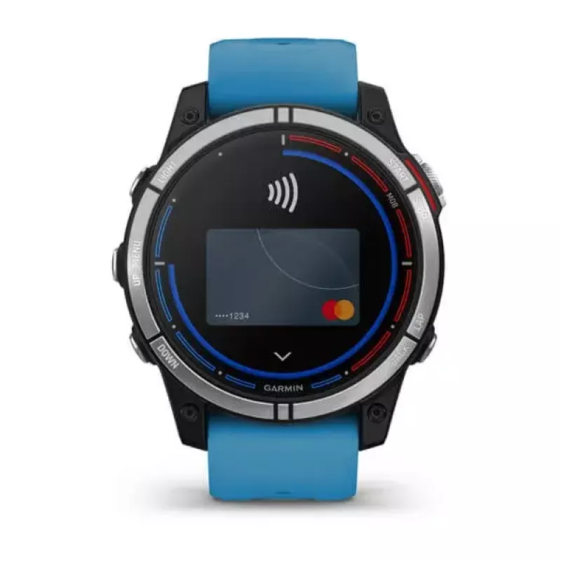Smartwatch GARMIN quatix 7 azul – caixa em CFRP de 47 mm, ecrã tátil MIP de 1,3 polegadas, 10 ATM, Bluetooth/Wi‑Fi/NFC