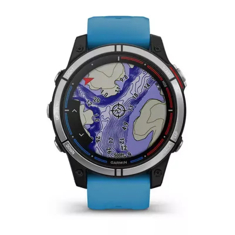 Smartwatch GARMIN quatix 7 azul – caixa em CFRP de 47 mm, ecrã tátil MIP de 1,3 polegadas, 10 ATM, Bluetooth/Wi‑Fi/NFC