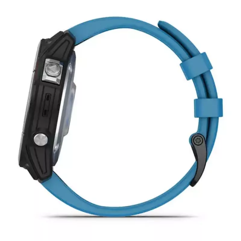Smartwatch GARMIN quatix 7 azul – caixa em CFRP de 47 mm, ecrã tátil MIP de 1,3 polegadas, 10 ATM, Bluetooth/Wi‑Fi/NFC