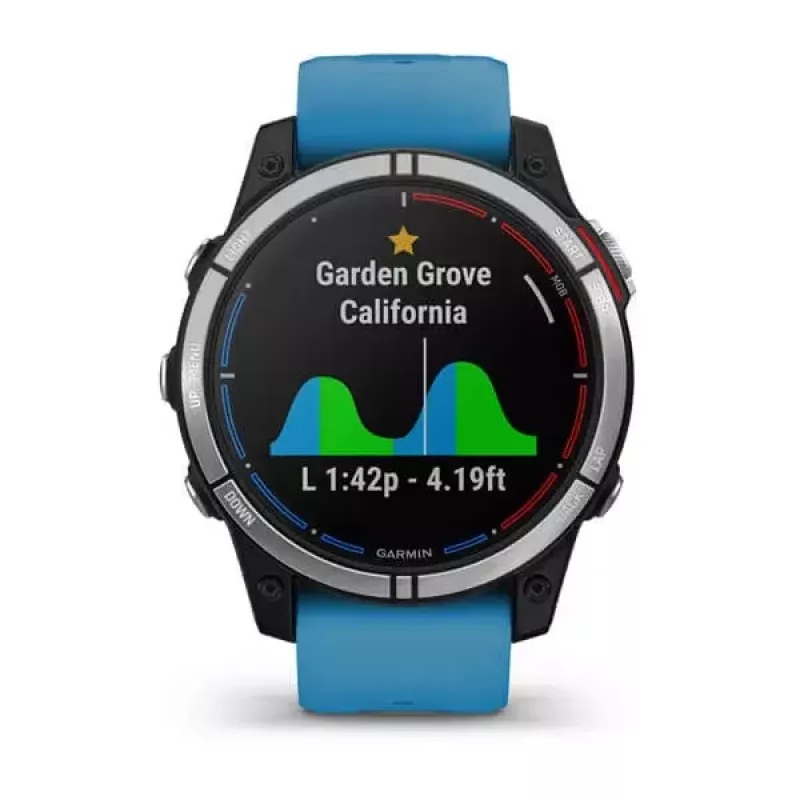 Smartwatch GARMIN quatix 7 azul – caixa em CFRP de 47 mm, ecrã tátil MIP de 1,3 polegadas, 10 ATM, Bluetooth/Wi‑Fi/NFC