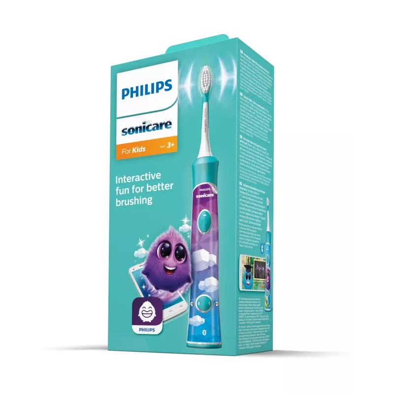 Escova de dentes elétrica sónica recarregável Philips Sonicare For Kids for Kids Connected HX6322/04