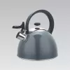 Maestro MR-1302-GREY chaleira com apito para fogão, 2,5 l, aço inoxidável, cinzento