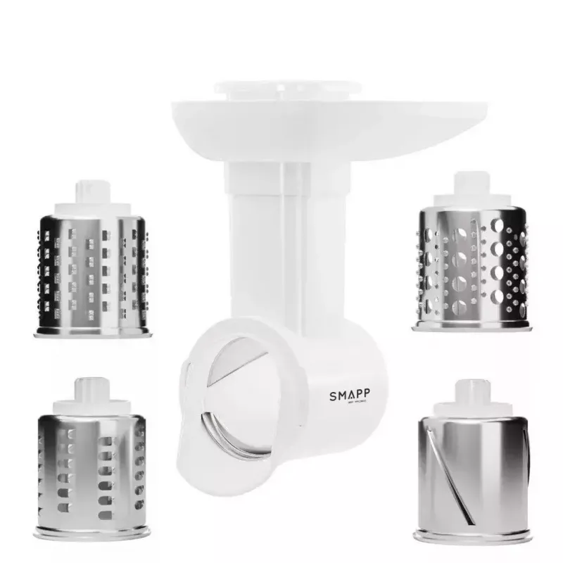 Picadora de carne elétrica SMAPP 489.81, 2000 W, 3 discos perfurados (2,7–8 mm), branca