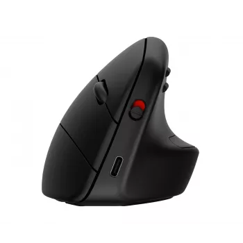 Rato vertical ergonómico HP 925, para destros, design vertical, RF Wireless + Bluetooth, 4000 DPI, preto