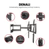 Montis Denali MT162 suporte de TV para ecrãs de 37-105 polegadas, máx. 75 kg, preto