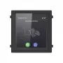 Hikvision DS-KD-TDM módulo de ecrã tátil com leitor de cartões Mifare, 480x480 IPS, para posto de porta modular KD8 Series Pro