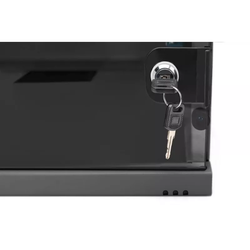 Armário de parede DIGITUS 4U SOHO não montado 241x540x400mm porta frontal em vidro preto