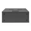 Armário de parede DIGITUS 4U SOHO não montado 241x540x400mm porta frontal em vidro preto
