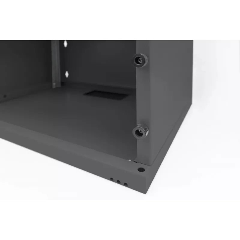 Armário de parede DIGITUS 4U SOHO não montado 241x540x400mm porta frontal em vidro preto