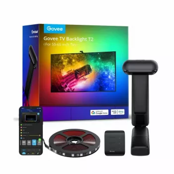 Luz de fita inteligente Govee H605C Wi-Fi/Bluetooth preta 36W 3600mm