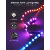 Luz de fita inteligente Govee H605C Wi-Fi/Bluetooth preta 36W 3600mm