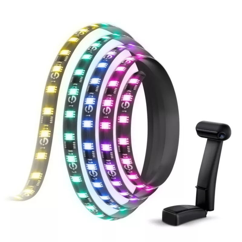 Luz de fita inteligente Govee H605C Wi-Fi/Bluetooth preta 36W 3600mm