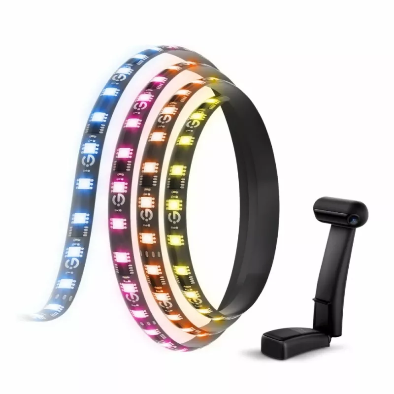 Luz de fita inteligente Govee H605C Wi-Fi/Bluetooth preta 36W 3600mm