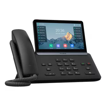 Telefone IP Yealink SIP-T87W — LCD de 7 polegadas 800×480, auscultador com e sem fios, agenda telefónica com 1000 entradas, codecs G.711/G.723/G.726/G.729