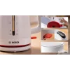 Chaleira elétrica Bosch TWK3M121 — 1,7 L, 2400 W, branco, corpo em plástico