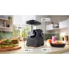 Picadora de carne Bosch Serie 4 MFWS450B 500 W, 2,5 kg/min, 2 velocidades, preto