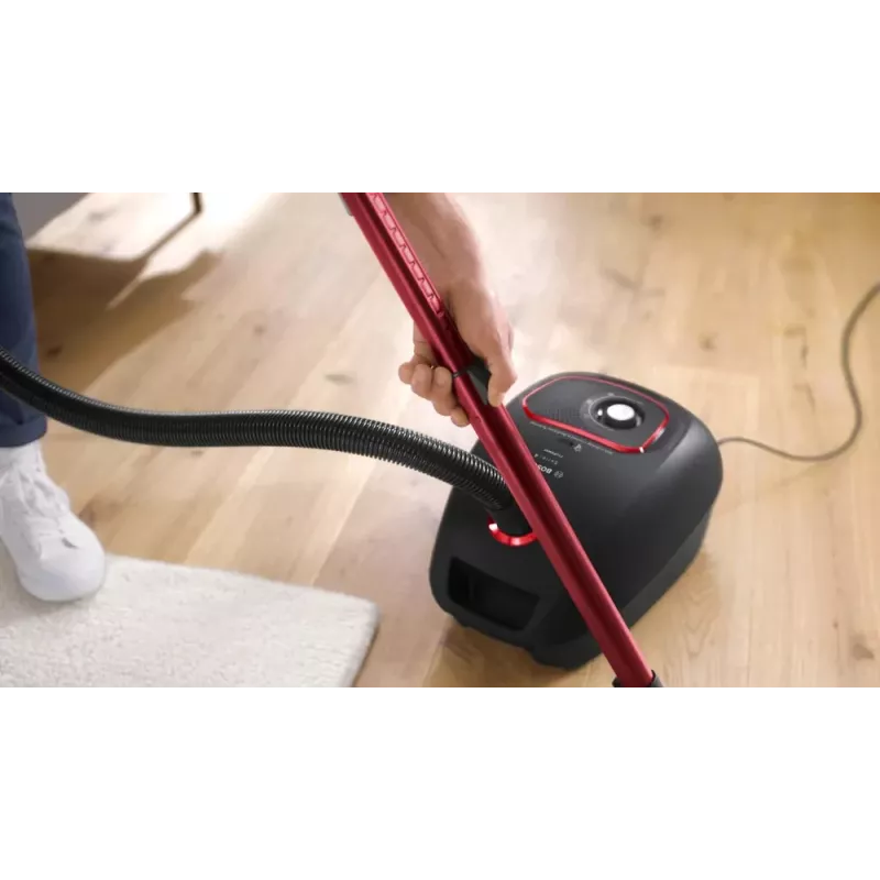 Aspirador de pó com saco Bosch Serie 4 BGB41POW1 — 850 W, saco de 4 L, HEPA13, tubo telescópico em metal