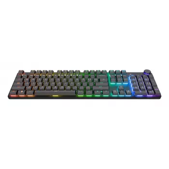 Teclado gaming Trust GXT 868 Torix USB + RF Wireless + Bluetooth QWERTY US English preto