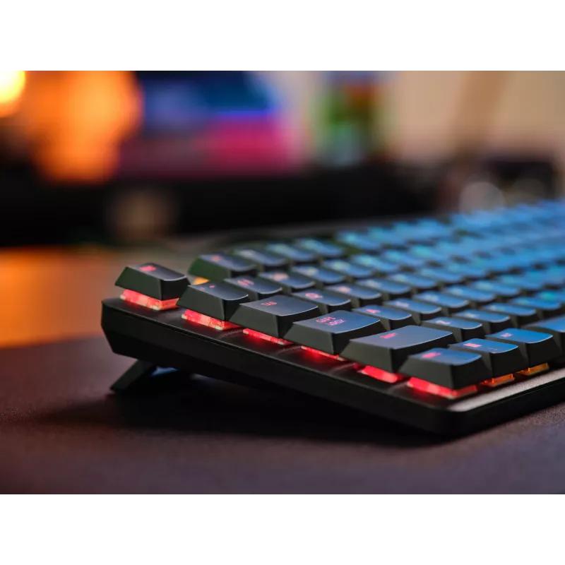 Teclado gaming Trust GXT 868 Torix USB + RF Wireless + Bluetooth QWERTY US English preto