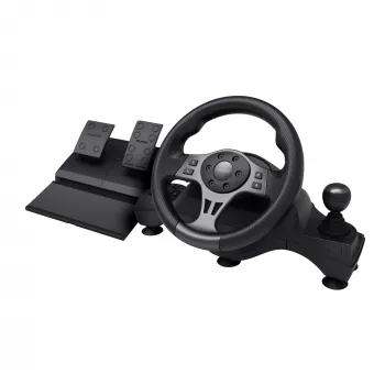 Volante com pedais Trust GXT 289 Movi preto USB Nintendo Switch, PlayStation 4, Xbox One S, Xbox One X, Xbox Series S, Xbox Series X