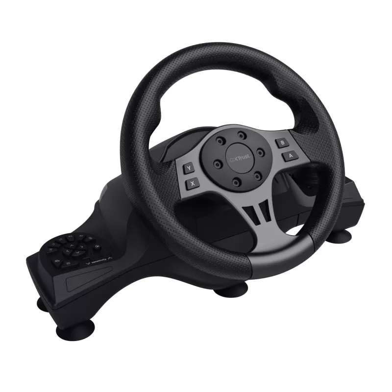 Volante com pedais Trust GXT 289 Movi preto USB Nintendo Switch, PlayStation 4, Xbox One S, Xbox One X, Xbox Series S, Xbox Series X