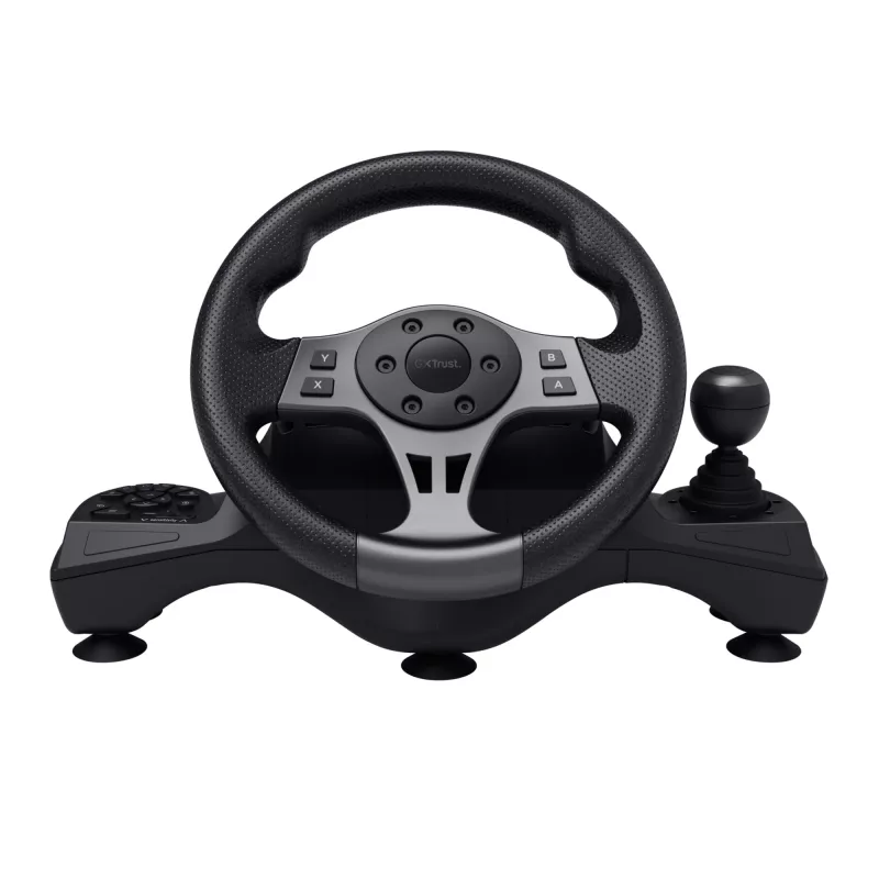 Volante com pedais Trust GXT 289 Movi preto USB Nintendo Switch, PlayStation 4, Xbox One S, Xbox One X, Xbox Series S, Xbox Series X