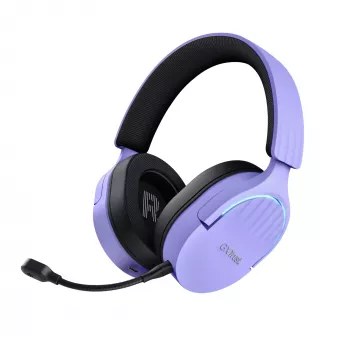 Headset Trust GXT 491P FAYZO com fios e sem fios headband gaming USB Type-A Bluetooth preto, roxo