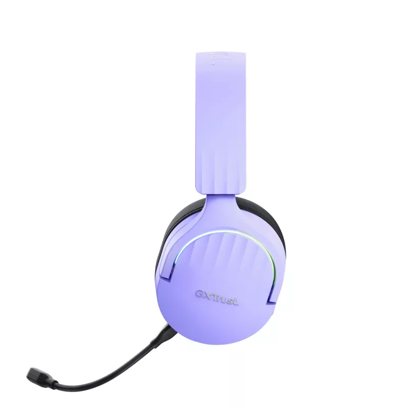 Headset Trust GXT 491P FAYZO com fios e sem fios headband gaming USB Type-A Bluetooth preto, roxo