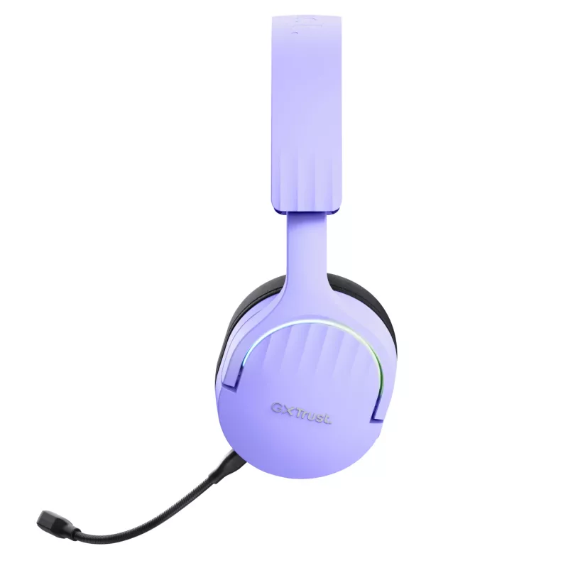 Headset Trust GXT 491P FAYZO com fios e sem fios headband gaming USB Type-A Bluetooth preto, roxo