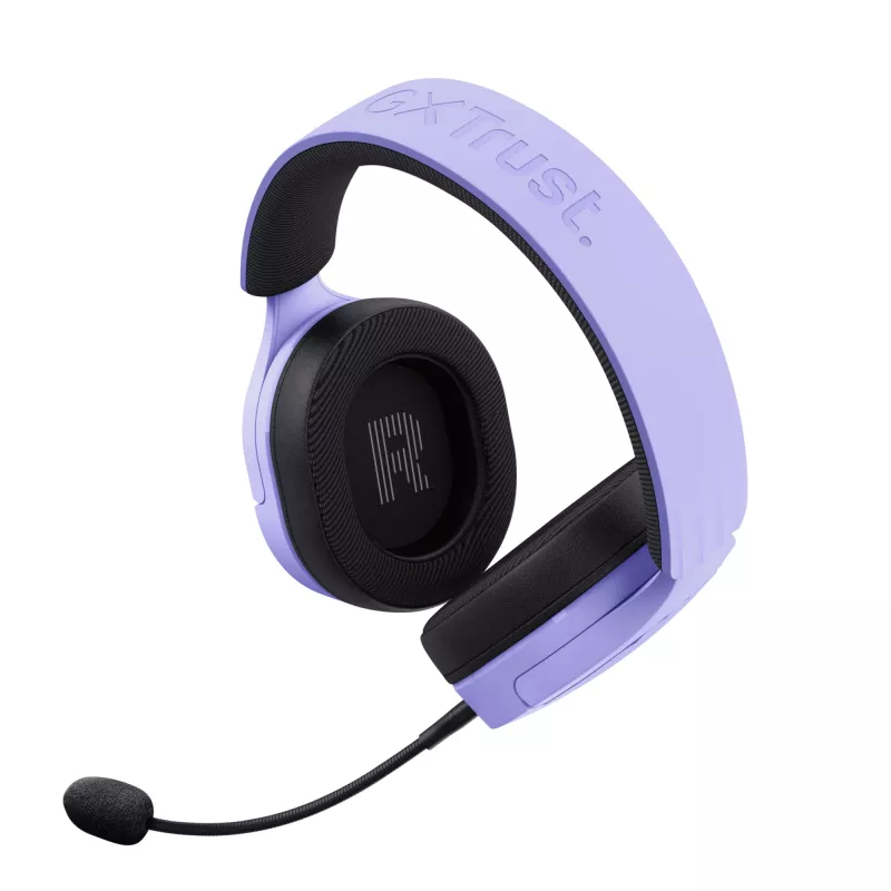 Headset Trust GXT 491P FAYZO com fios e sem fios headband gaming USB Type-A Bluetooth preto, roxo
