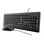 Teclado Trust Primo, rato incluído, universal, USB, QWERTY, inglês dos EUA, preto
