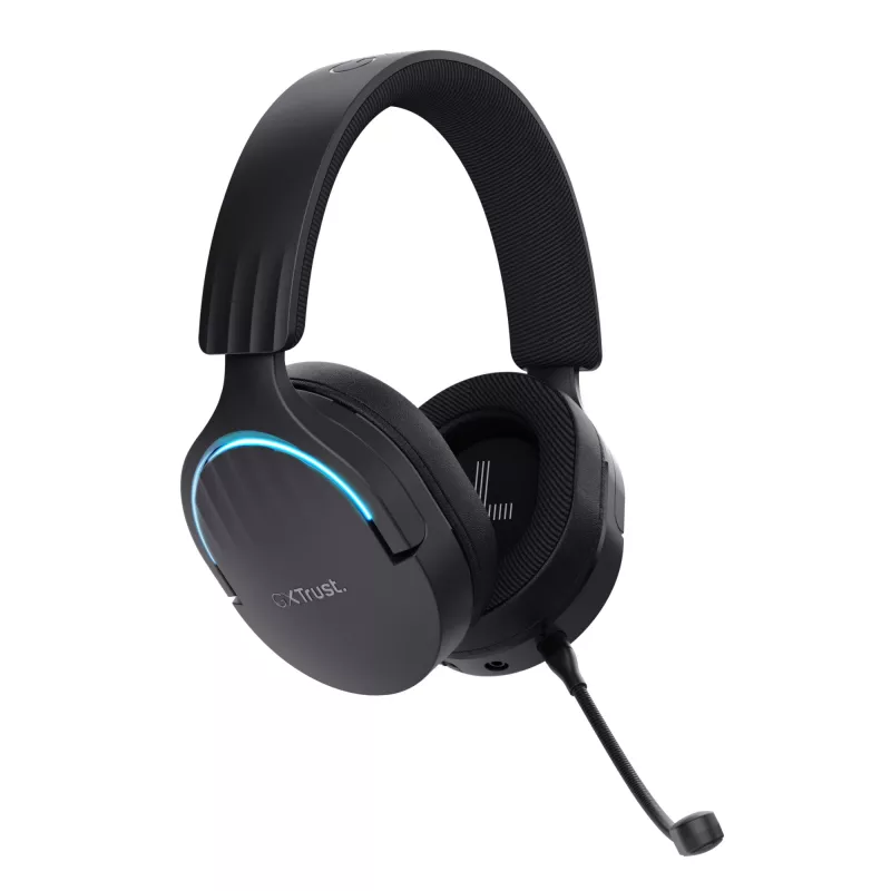 Headset Trust GXT 491 Fayzo com fios e sem fios head-band gaming USB Type-C Bluetooth preto