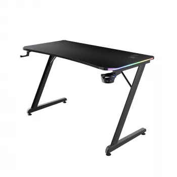 Mesa retangular TRUST GXT 709 LUMINUS preto 1200x600x740 mm