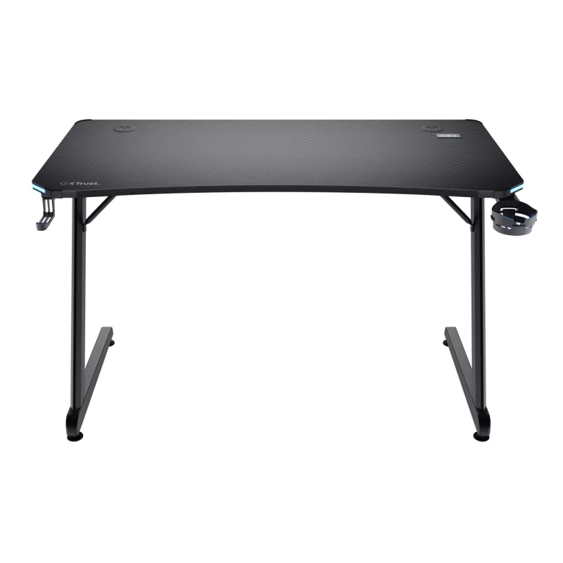 Mesa retangular TRUST GXT 709 LUMINUS preto 1200x600x740 mm