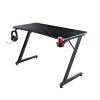 Mesa retangular TRUST GXT 709 LUMINUS preto 1200x600x740 mm
