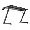 Mesa retangular TRUST GXT 709 LUMINUS preto 1200x600x740 mm