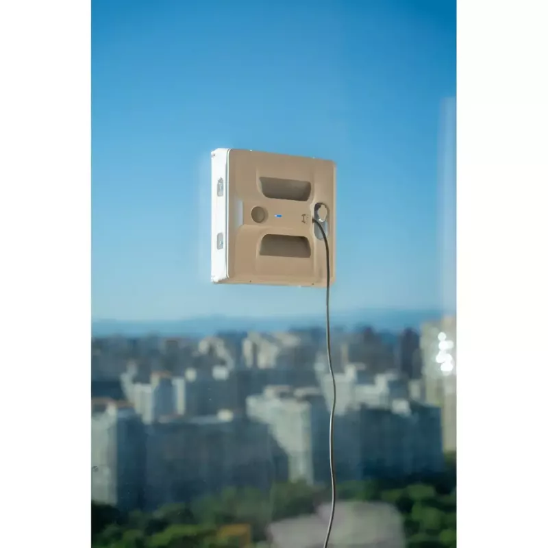 Robô de limpeza de janelas HUTT A1 com fios — 6000 Pa de sucção, branco