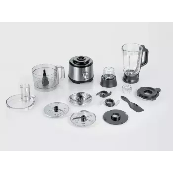 Robot de cozinha Severin KM 3892 1200 W 1,5 l preto aço inoxidável