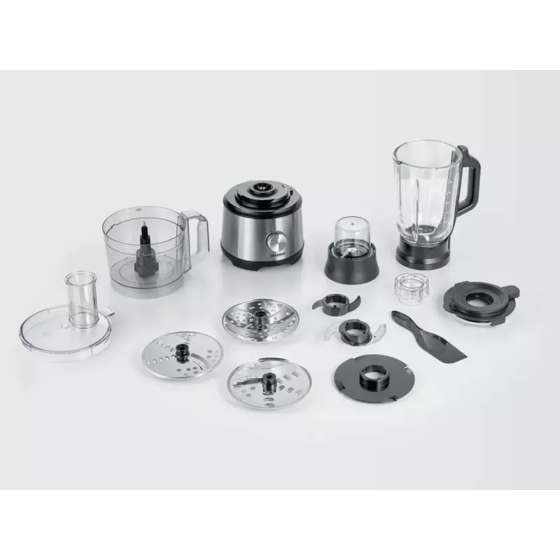 Robot de cozinha Severin KM 3892 1200 W 1,5 l preto aço inoxidável