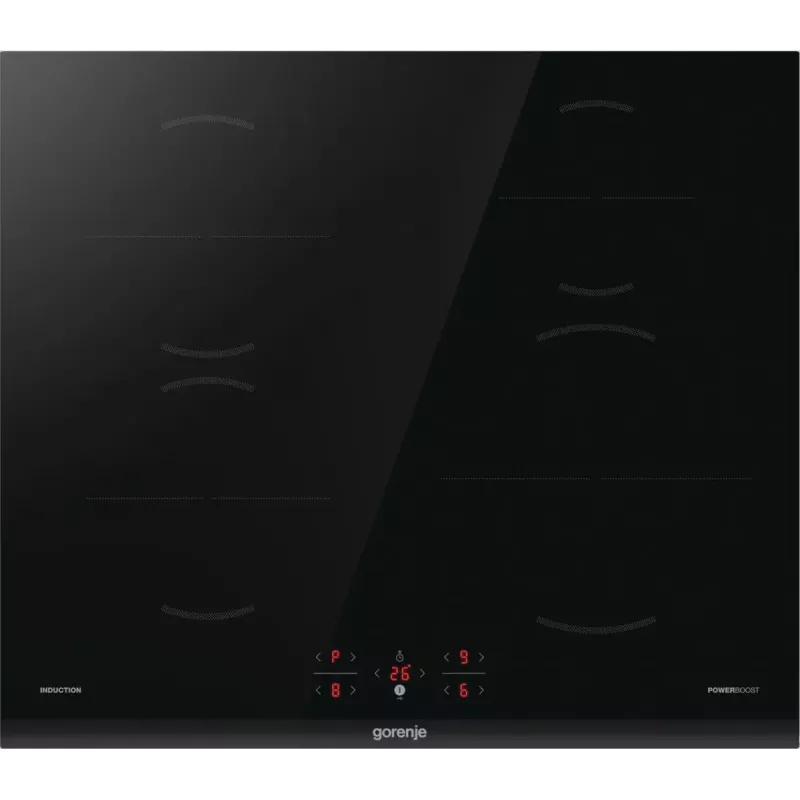 Placa de indução Gorenje GI6401BCE — encastrar 59,5 cm, 4 zonas vitrocerâmica, controlo tátil, 220–240 V