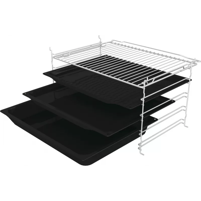 Forno elétrico de encastrar Gorenje G400 BPS6737E04DBG, 77 L, 3500 W, controlo tátil, pirólise, preto