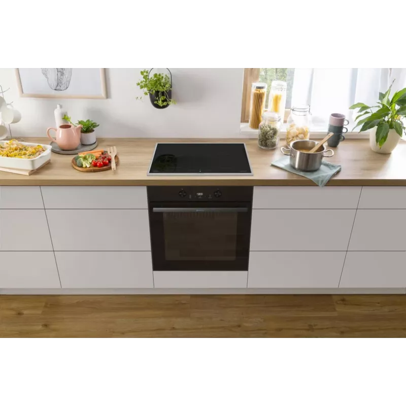 Forno elétrico de encastrar Gorenje G400 BPS6737E04DBG, 77 L, 3500 W, controlo tátil, pirólise, preto