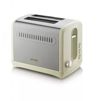 Torradeira Gorenje T1100CLI 2 fatias 1100 W champanhe, 6 níveis de tostagem, função descongelar e aquecer
