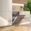 Máquina de lavar loiça de encastrar Gorenje GV663B65XXL — aço inoxidável, 60 cm, 14 serviços, 6 programas, 38 dB