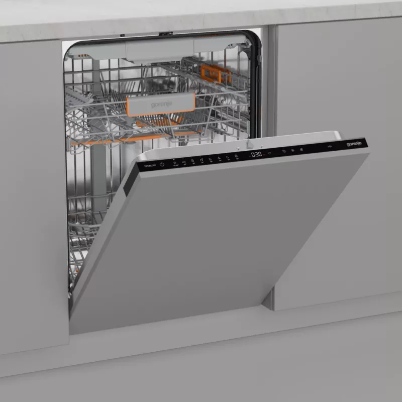 Máquina de lavar loiça de encastrar Gorenje GV663B65XXL — aço inoxidável, 60 cm, 14 serviços, 6 programas, 38 dB