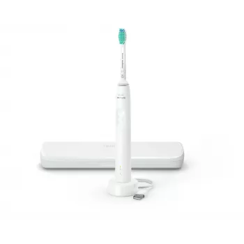 Escova de dentes sónica Philips série 3100 HX3673/13 — sónica, 31.000 movimentos/min., 1 modo, branca, recarregável com bateria de iões de lítio